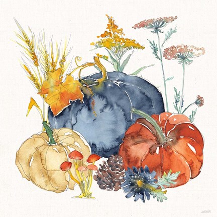 Framed Fall Flair III Print