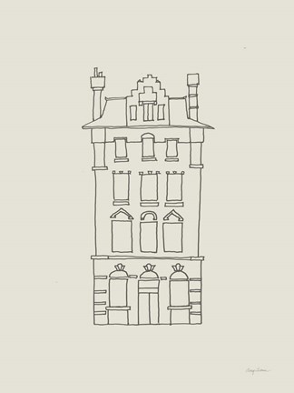 Framed Buildings of London III Print