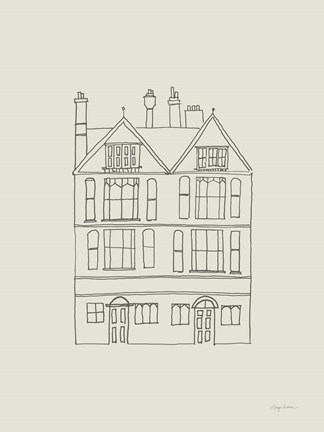 Framed Buildings of London I Print