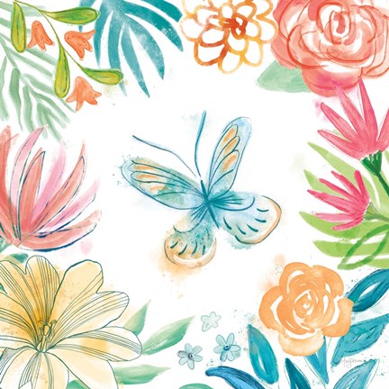 Framed Flower Fun II Print