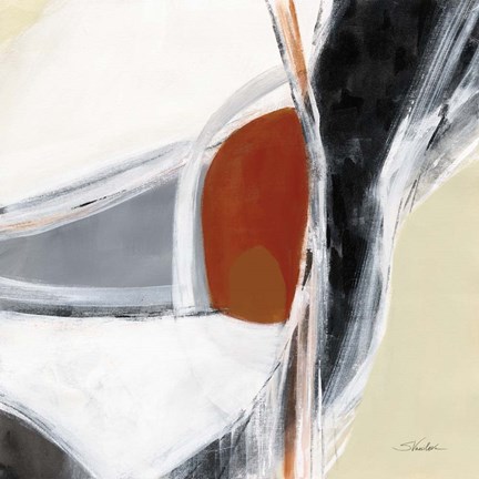 Framed Terracotta Knot Print