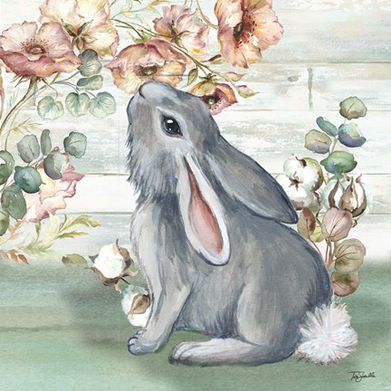 Framed Farmhouse Bunny III Print