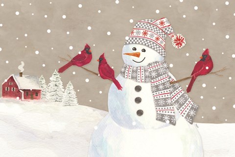 Framed Hello Winter I Print