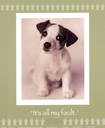 Framed It's All My Fault Print