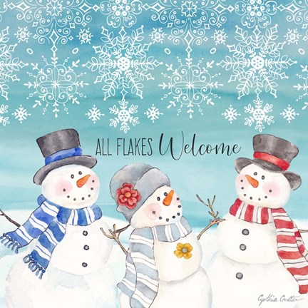 Framed Snow Lace IV Print