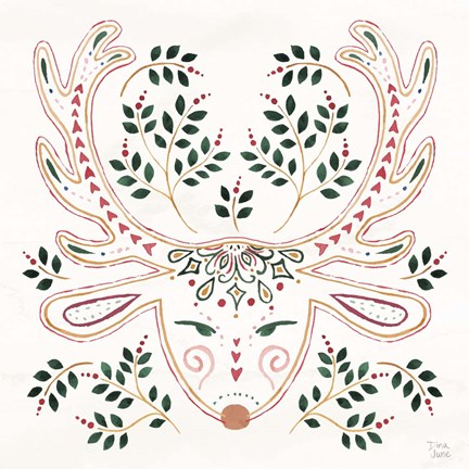 Framed Holiday Sparkle IX Print