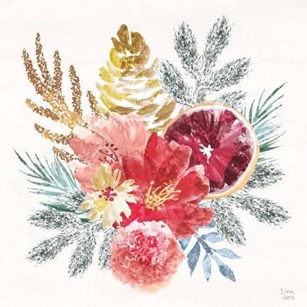 Framed Holiday Sparkle III Print