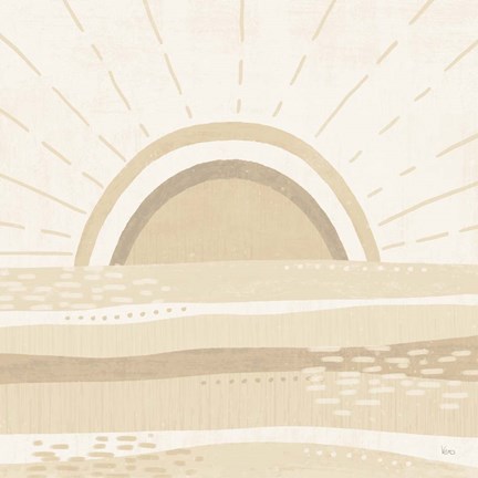 Framed Sweet Summer V Neutral Print