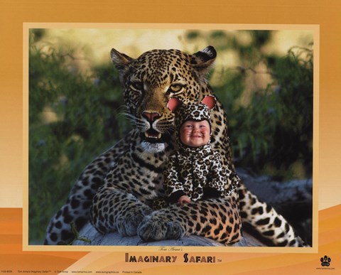 Framed Imaginary Safari Leopar Print