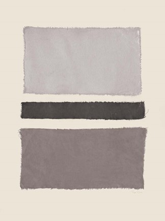 Framed Painted Weaving IV Neutral Print