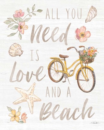 Framed Coastal Cottage VIII Print