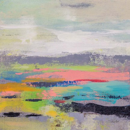 Framed Blooming Field I Print