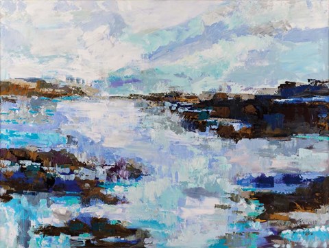 Framed Abstract Marsh Print