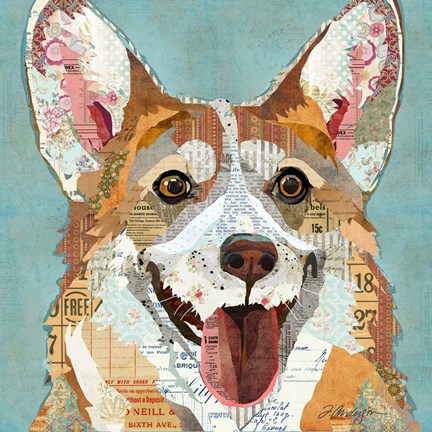 Framed Corgi Print