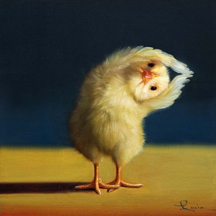 Framed Yoga Chick Half Moon Print