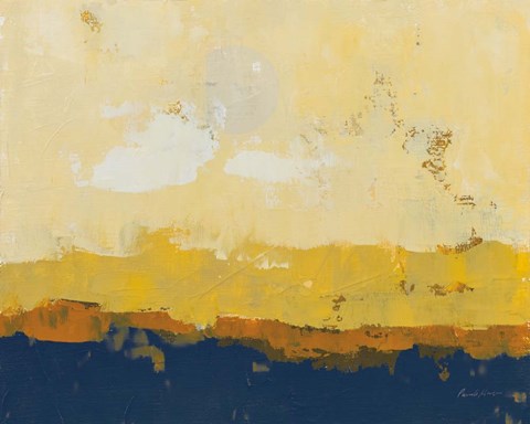 Framed Golden Hour Navy Print