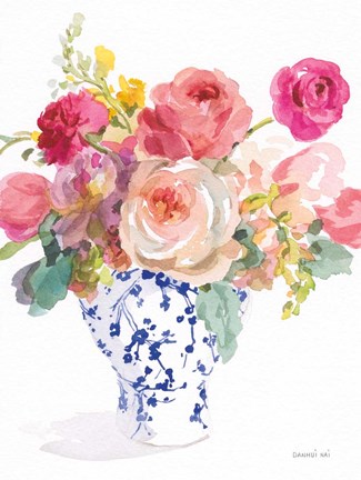 Framed Sunday Bouquet II Print