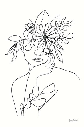 Framed Rooted III BW Print