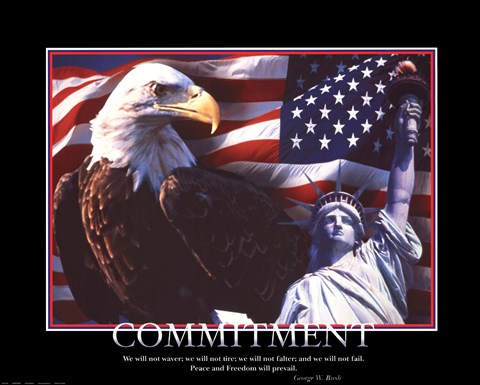 Framed Patriotic-Commitment Print
