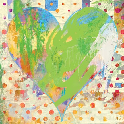Framed Carnival Heart Print