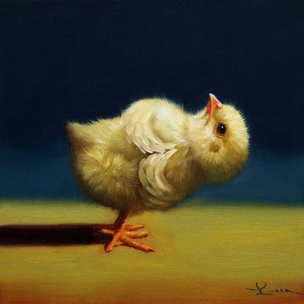 Framed Yoga Chick Revolved Chair Print