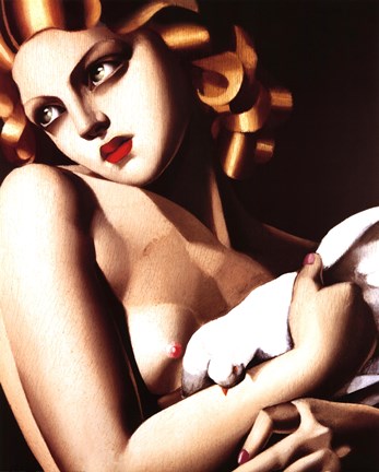 Framed Femme a Colombe Print