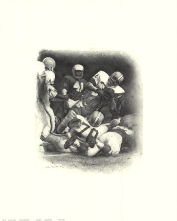 Framed Jim Brown Print