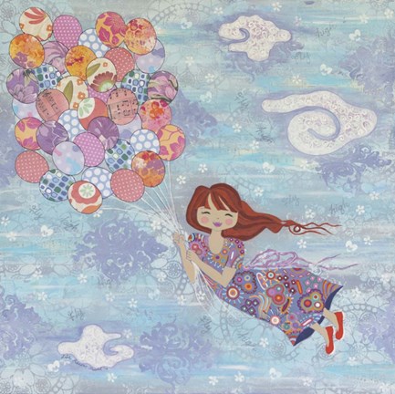 Framed Up, Up, and Away! Print