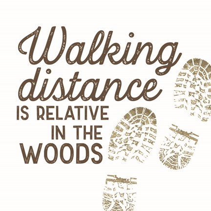 Framed Lost in Woods VI-Walking Distance Print