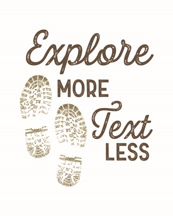 Framed Lost in Woods portrait I-Explore More Print