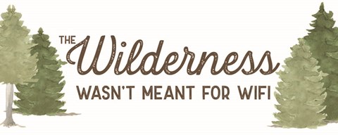 Framed Lost in Woods panel II-Wilderness Print