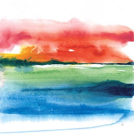 Framed Jewel Waterway II Print