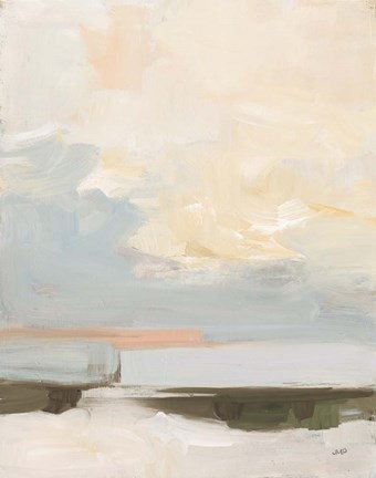 Framed Where Land Meets Sky Warm Print