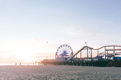 Framed Santa Monica Pier Print