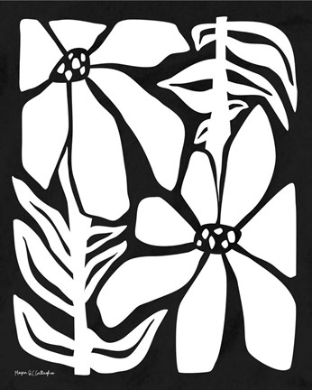 Framed Flower Power I WB Print