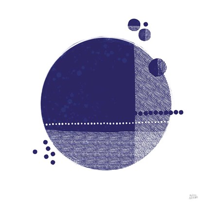 Framed Tribeca II Indigo Print