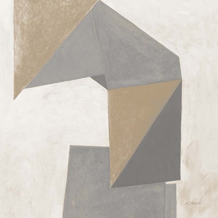 Framed Paper Trail Travertine Crop Print