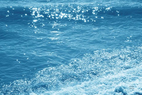 Framed Sparkling Waters II Print