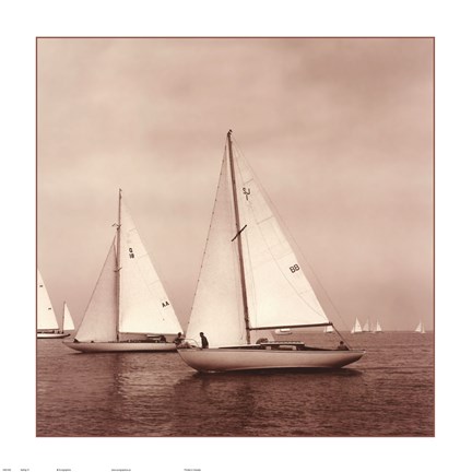 Framed Sailing VI Print