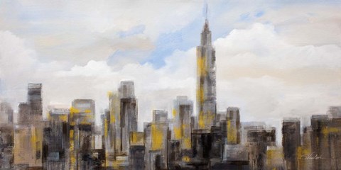Framed Manhattan Clouds Print