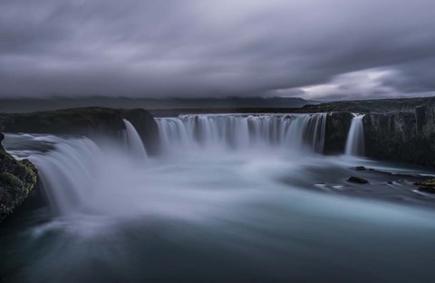 Framed Godafoss Waterfall, Iceland Print