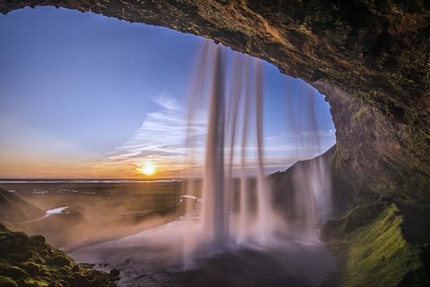 Framed Seljalandsfoss Waterfall, Iceland Print