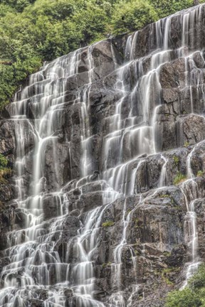 Framed Waterfall in Alaska Print