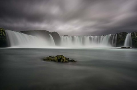 Framed Godafoss Waterfall in Iceland Print