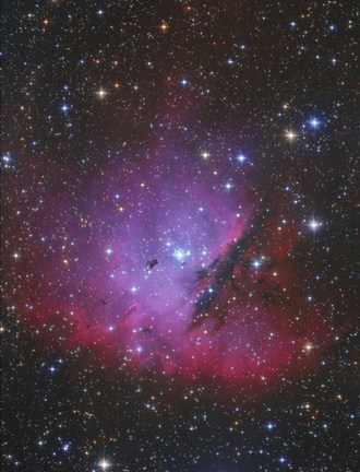 Framed Pacman Nebula, Ngc 281 Print