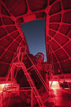 Framed Inside View of a 60-Inch Telescope at Mount Wilson Observatory, California Print