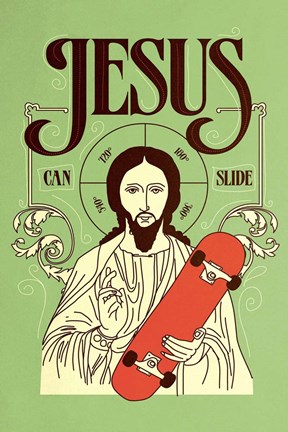 Framed Jesus Can Slide Print
