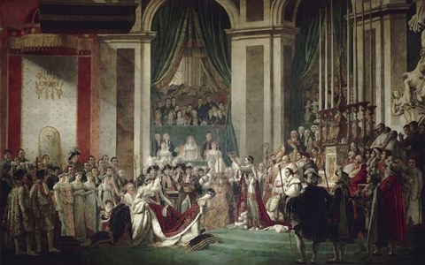 Framed Coronation of Emperor Napoleon I and Empress Josephine, Notre Dame Cathedral Print