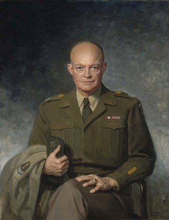 Framed Dwight D Eisenhower, 34th US President Print