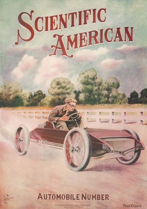 Framed Cover of an edition of Scientific American Print